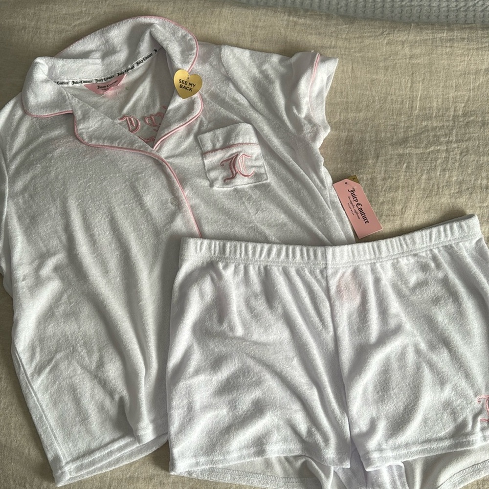 BRAND NEW WITH TAGS! Juicy Couture terry cloth pj set